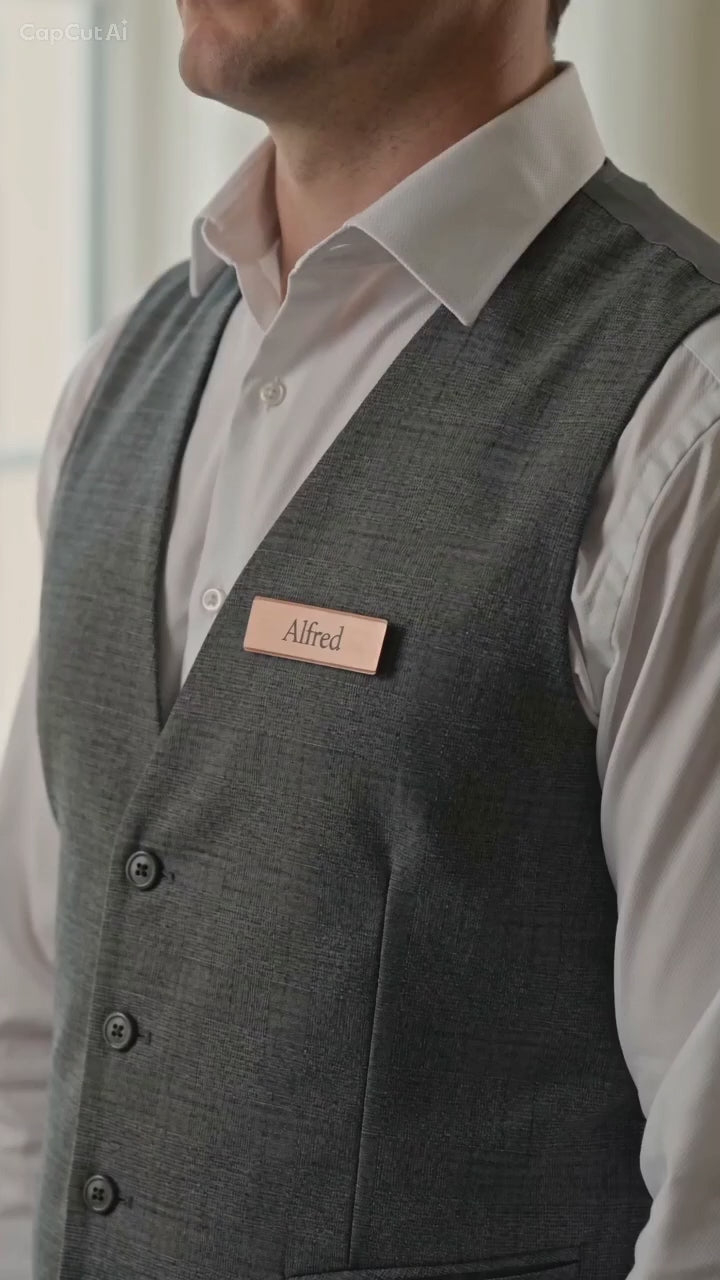Magnet Navneskilt til Personale - Personligt Navneskilt med Logo