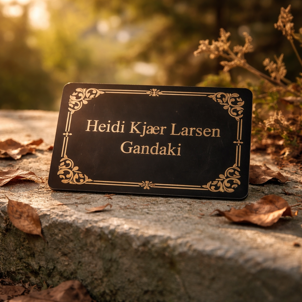 Navneskilt til hesteboks
