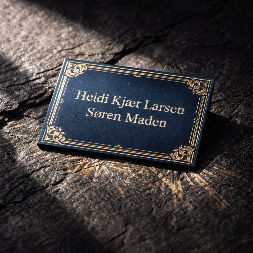 Postkasse skilt
